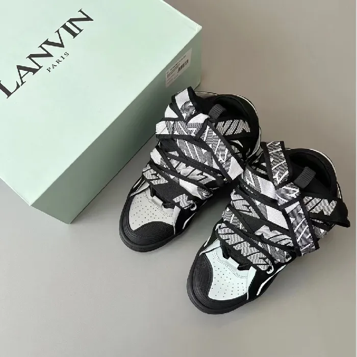 Lanvin Curb Sneaker Black Grey (1) Lanvin Curb Sneaker Black Grey (1)
